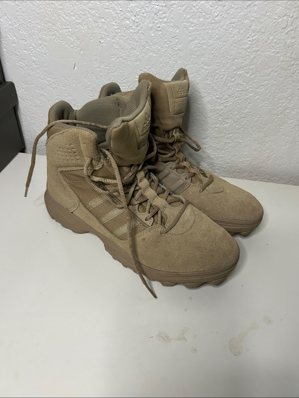 Adidas Men's Desert Tan High-Top Tactical Boots